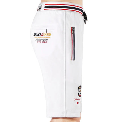 New Summer Elastic Waist Men Shorts Sports Bruce&Shark Casual Fashion Men Gym Pants Short Breathable Fitness Jogging Shorts Big