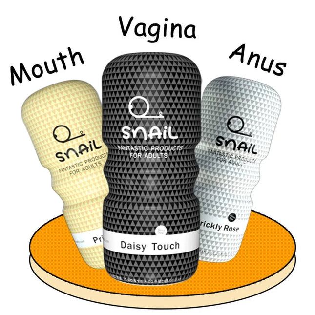 Male Masturbator Realistic Vagina Pussy Anus Anal Oral Masturbation Machine Snail Aircraft Cup Sex Toys for Men 18 Adult Supplies
