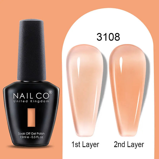 NAILCO Winter Series Color Gel Nail Polish 15ML Semi Permanent Soak Off Gel Varnishes Super Texture Gorgeous Nail Manicure Art