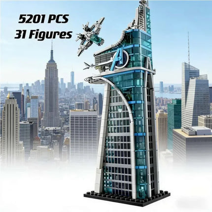 2026 5201 Pieces of movie tower hero assembly building architect creative building blocks bricks Christmas toys birthday gifts
