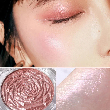 6 Colors Diamond Highlighter Powder Palette Glitter Face Contour Brighten Makeup Shimmer Ultra-concentrated Illuminate Cosmetic