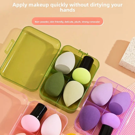 Magic Foundation Makeup Brush Set Soft Beauty Blender Gourd Shaped Makeup Sponge Loose Powder Brush Cosmetic Tools Kit