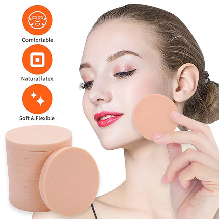12Pcs Cosmetic Puff Makeup Super Soft Puff Wet Dry Dual Use BB CC Cream Contour Facial Makeup Sponge Portable Trave Beauty Tool