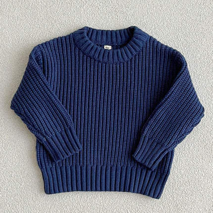 Autumn Baby Boys Girls Knit Sweater Clothes Toddler Infant Kids Knitwear Cotton Soft Winter Long Sleeve Baby Pullover Tops 0-6Y