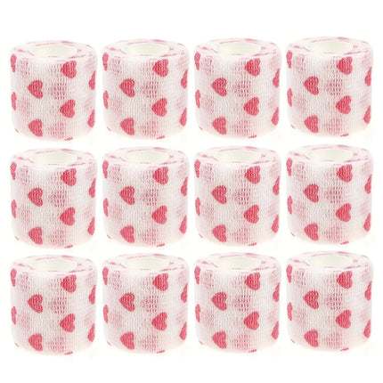 Tattoo Machine Bandage Wrap Set  Soft Breathable Non-Woven Elastic Cohesive Bandage for Secure Grip Tattoo Supplies