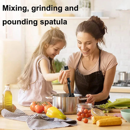 1/2pcs Kitchen Meat Chopper Ground Beef Masher Mixing, Grinding and Pounding Spatula Meat Scraper for Mincing Meat