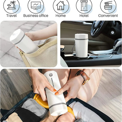 350ML Electric Heating Water Cup Portable Electric Kettle For Travel 110V/220V Tea Coffee Boil Water Keep Warm Kitchen Appliance
