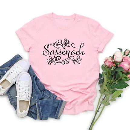 Sassenach Shirt Outlander Book Series T-Shirt Claire Jamie Fraser Shirts Outlander TV Shows Inspired Tee Vintage Tops
