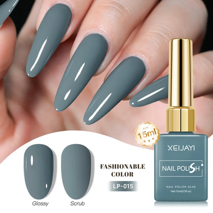 Colored Square Bottle Nail Varnish Gel 60 Colors Gloss Matte Ice-clear Nail Polish Fruit Green Nail Art Soak Off UV Gel Lacquer