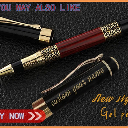 Custom Gel Pen School Things Supply Stationery Store Metal Ballpoint Office Accessories Writing Beautiful Teacher Gift