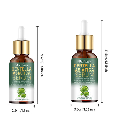 SUYARUN Premium Centella Asiatica Serum - Hydrating & Soothing Face Treatment for Acne, Redness & Anti-Aging | Natural Skin Care