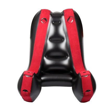 Flocking PVC With Straps Inflatable Split Leg Sofa Mat Sex Furniture Sex Chair Aid Adult Games Bed Sex Tools For Couples Women
