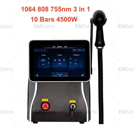 808nm Diode Laser Hair Removal Machine 3 wave Ice Titanium Painles Permanent Alexandrite Device For Professional Salon Depilador