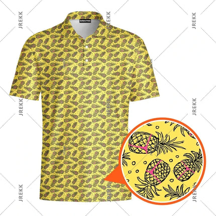 Sexy Full Print Humor Polo Shirt Men Hip Hop Street Personality Short Sleeve Button Golf Shirts Summer Carnival Party Funny Top