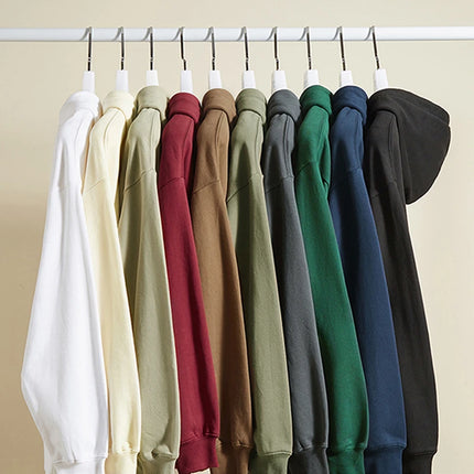 Custom Oversize Heavy Weight 100% Cotton Hoodies High Quality Streetwear Brand Custom Logo Design Print On Demand Dropshipping