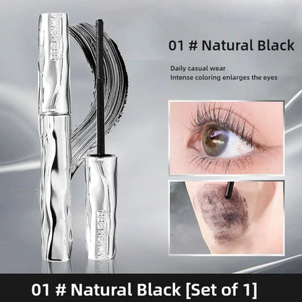 Lashes Mascara Waterproof Silk Fiber Mascara Black Long Curling Eyelash Extensions Non-clumping Eyes Makeup Cosmetics
