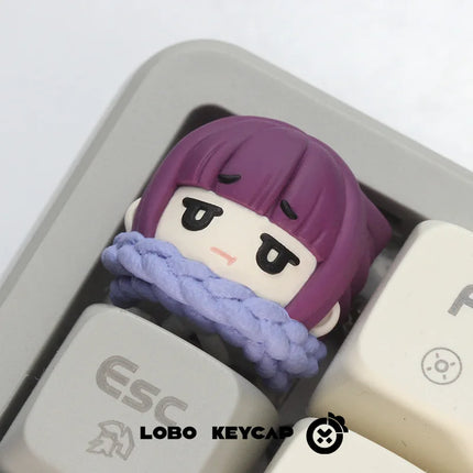 Frieren: Beyond Journey’s End Keycap Series Animation Personality Resin Anime Mechanical Keyboard Single Keycap Esc Decoration