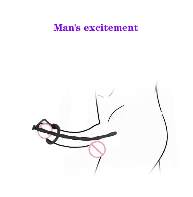 35CM Long Prostate Hollow Urethral Catheter Dilator Horse Eye Irritation Adult Sex Toys For Urethra Masturbation Men Penis Plug