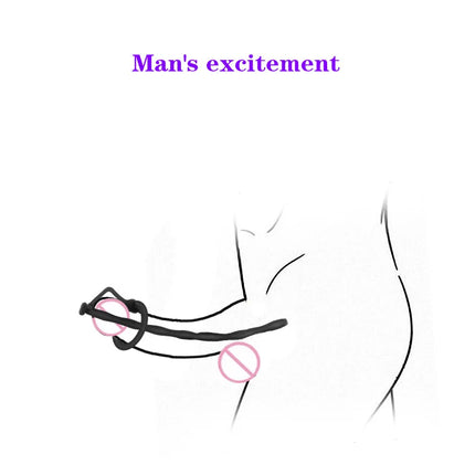 35CM Long Prostate Hollow Urethral Catheter Dilator Horse Eye Irritation Adult Sex Toys For Urethra Masturbation Men Penis Plug