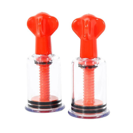 1 pair Breast Nipple Sucker Clitoris Sucker Clamp Breast Vacuum Pump Enlargement G-spot Stimulate Massager Sex Toy For Women Men
