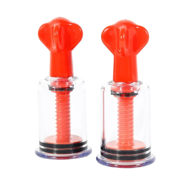 1 pair Breast Nipple Sucker Clitoris Sucker Clamp Breast Vacuum Pump Enlargement G-spot Stimulate Massager Sex Toy For Women Men