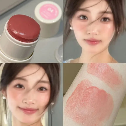 Powder Blusher Stick Korean Girls Whitening Natural Naked Makeup Highlight Powder Blusher Brightening Cream Makeup Blush Stick