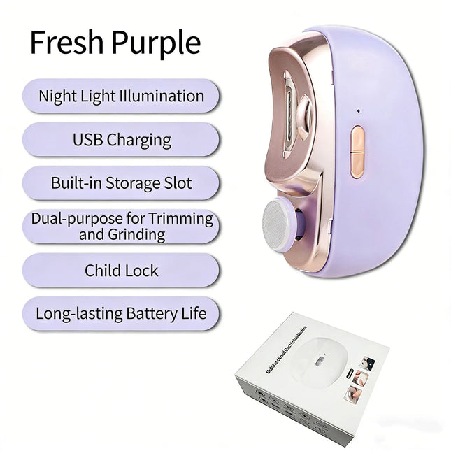 Electric automatic nail clippers, manicure, polishing trimmers, suitable for children, adults and the elderly