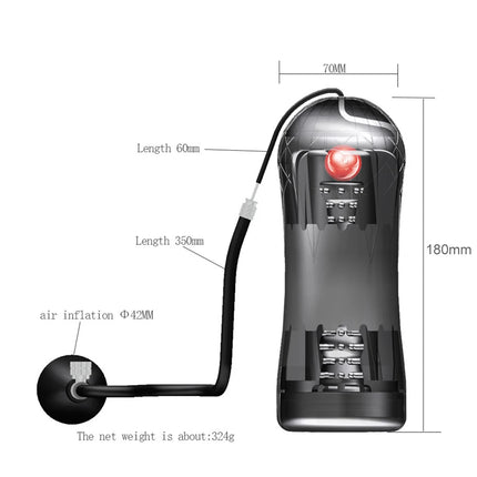 Hand Suction Male Masturbator Penis Pump Vibrators Artificial Vaginal Real Pussy for Men Cock Exerciser Glans Sucking Sex Toy 18