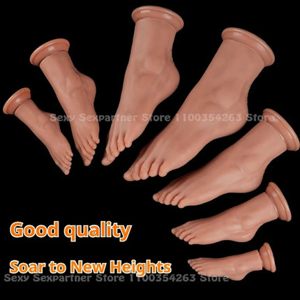 Big Silicone Feet Style Anal Plug Huge Dilator Anal Dildo Suction Cup Ass Butt Plug Deep Masturbator Stimulation Adult Sex Toys
