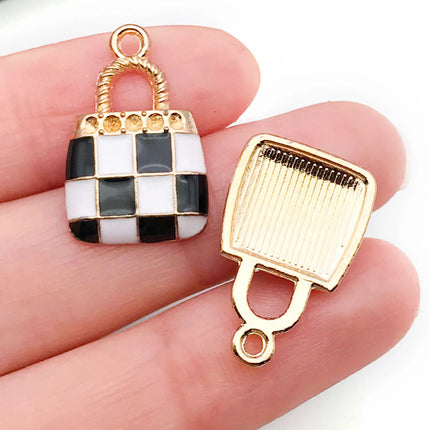 10/16-piece Drop Oil Little Chic Lady Set, suitable for DIY handmade necklace, bracelet, and earring accessory materials.