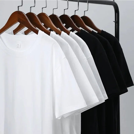 2026 New Best-selling Korean Street Pure Cotton Cartoon Printed Round Co Mfortable and Loose Men's and Women's T-shirts Tops