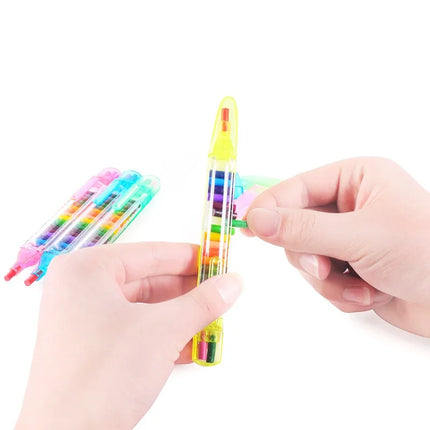 2026 Creative Stationery 20-color Children's Drawing Toy Crayons Baby Funny Creative Education Paint Children's Graffiti Pen