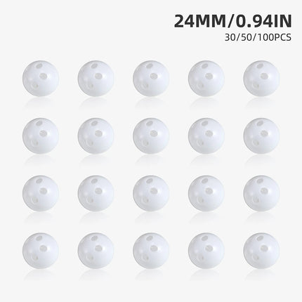 30/50/100pcs Plastic Rattle Bell Balls Squeaker Pet Baby Toys DIY Rattle Beads Noise Maker Repair Fix Dog Plush Doll Accessories