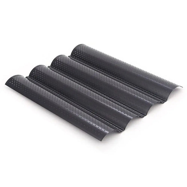 New Nonstick Baguette Baking Tray 2/4 Grooves Bakeware Baguette Mold Baking Tool Waves French Bread Baking Pan