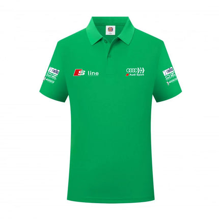Audi Sporty Men's Polo Shirt 2026 Summer New Model Slim Fit Design Sporty Casual Style Breathable Fabric