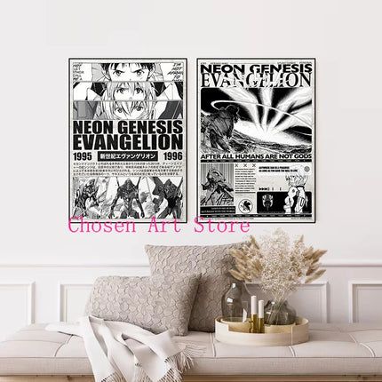 90s Japanese Classic Anime Series Retro Poster Print Canvas Art Pictures Home for Living Room and Bedroom Wall Modern Decor