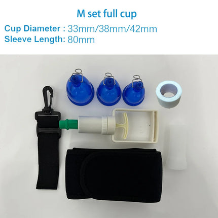 Male Penis Extender Vacuum Cup Set Glans Extension Penise Master Pump Sleeve Belt For Men Stretcher Enhancement Adult Product