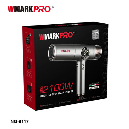 WMARK Hair Dryer Professional Blow Drier Hot and Cold Adjustment Hair Dryer Machine Powerful Negative Ion Home Appliance NG-9117