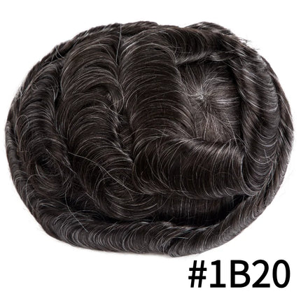 Australia Toupee Men Lace PU Base Wig For Men Male Hair Prosthesis Breathable Man Wig Capillary Prosthesis Replacement System