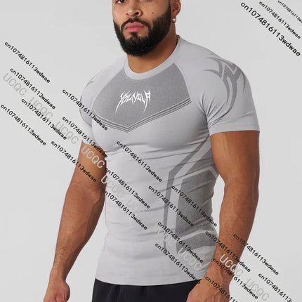 Men Tight Compression Long Sleeve Sports Jersey Quick-Dry Cycling Running Fitness / Maillot Homme Compression Manches Longues Sport Séchage Rapide