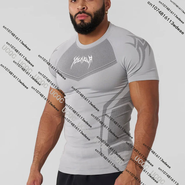 Men Tight Compression Long Sleeve Sports Jersey Quick-Dry Cycling Running Fitness / Maillot Homme Compression Manches Longues Sport Séchage Rapide