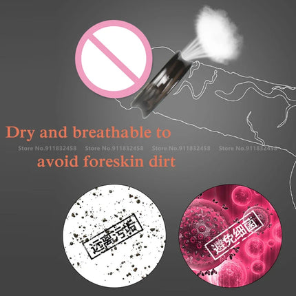 Reusable Foreskin Correction Ring Cock Ring Foreskin Repair Ring Penis Delay Ejaculation Sex Toys for Men Glans Rings