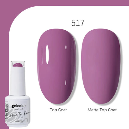 Arte Clavo TPO FREE HEMA FREE Gel Nail Polish UV Multi Use Semi Permanent Soak Off Autumn Winter Nail Art Hybrid Varnish 15ml