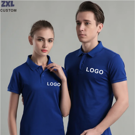 Summer Casual Breathable Polo Shirts Company Logo Custom Print Embroidery Personalized Design Men And Women Short-Sleeved Tops