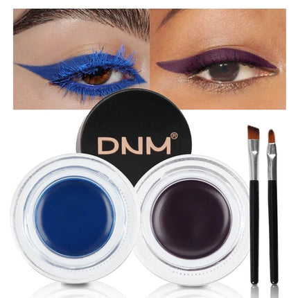 [TE1] 2Pcs Eyebrow Enhancers Makeup Waterproof 3D Natural Eye Brow Pomade Eyebrow Gel Caramel Brown Professional Makeup