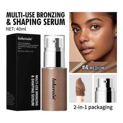 Long Lasting Foundation Serum With Bronzing Shaping Moisturizes Nourishes Skin Brighten Facial Contouring Concealer Cosmetics