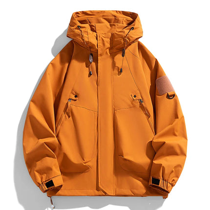 Men's Hooded Windbreaker Jacket Waterproof