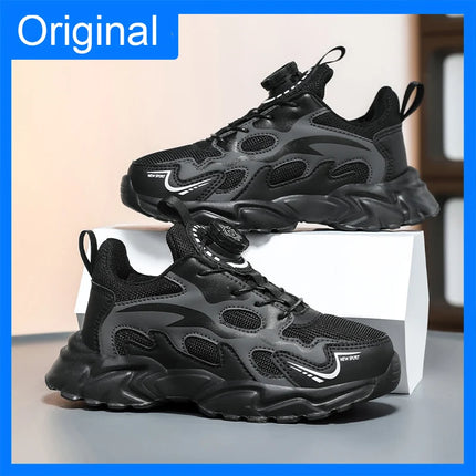 Children Sports Shoes Spring Breathe Mesh Thick Sole Light Anti Slip Children Daily Wear Casual Shoes Student Soft Running Shoes