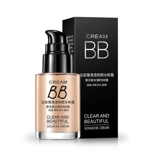Liquid Foundation Cream Face Concealer Cover Base Cosmetics Natural Oil Control Waterproof Long Lasting Facial Cream Makeup Tool