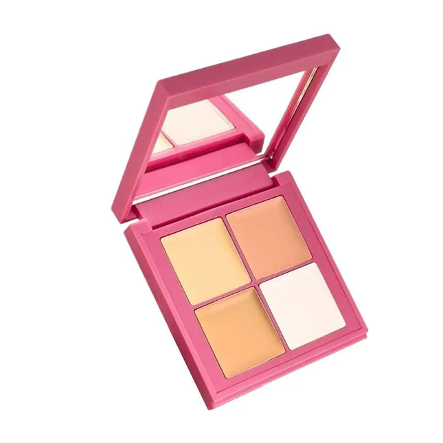 Four Color Concealer Waterproof Covers Acne Scars And Dark Circles Nasolabial Fold Lightweight Facial Brightening Foundation